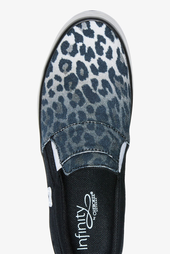 Infinity Women's Rush Cheetah Fade To Black Athletic Slip On Shoes - null - 2