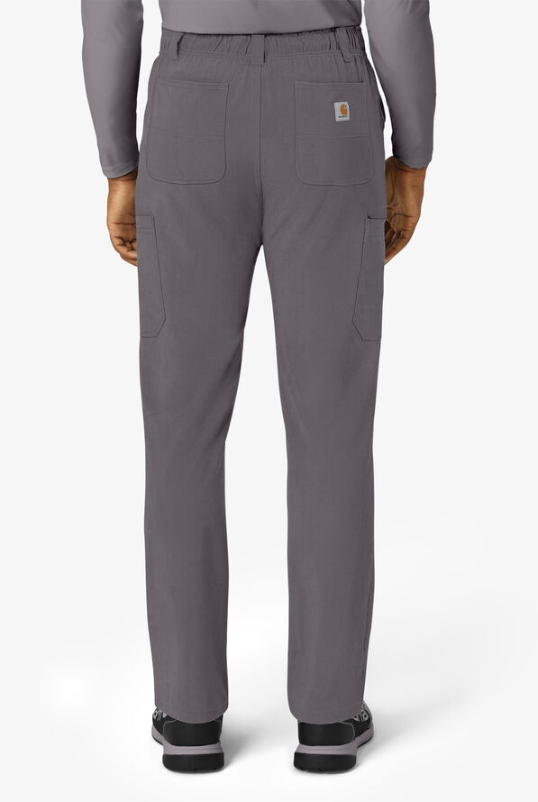 Carhartt Cross-Flex Men's 8-Pocket STRETCH Utility Cargo Scrub Pants - Pewter - 4