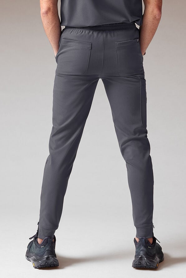 Hypothesis Tactical Men’s 9-Pocket Slim Leg Jogger Scrub Pant - Pewter - 4