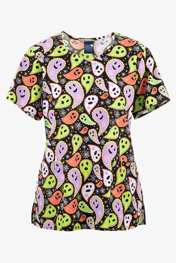 Zoe & Chloe Women's Dia de los Paisleys Halloween Women's 2Pocket