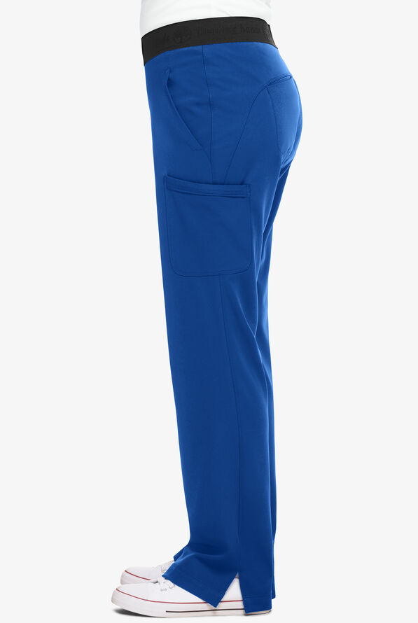 HH Works by Healing Hands Rachel Women's 7-Pocket STRETCH Elastic Waist Scrub Pants - Royal - 4