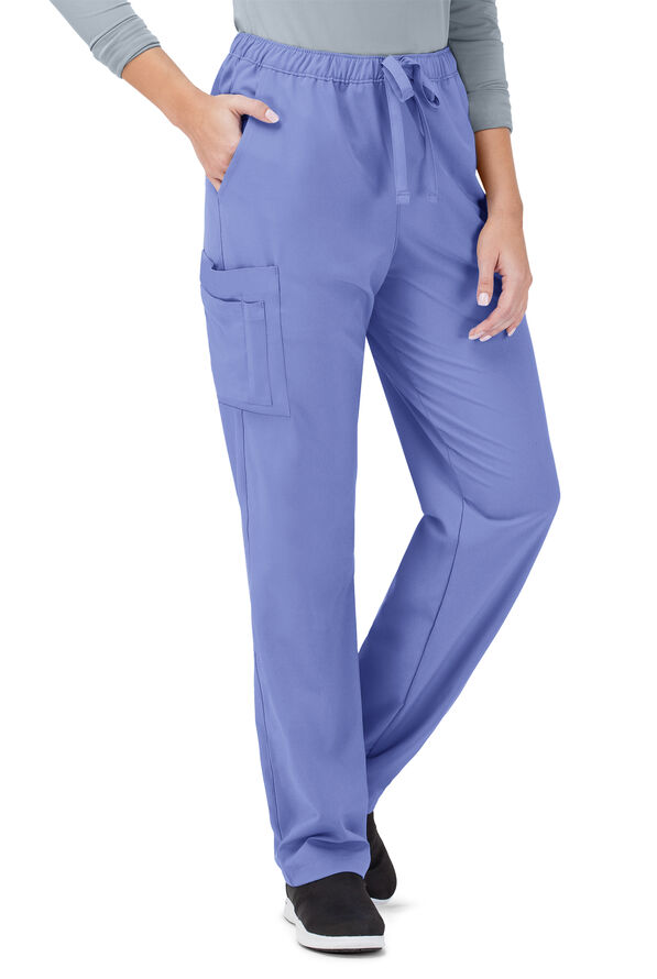Tafford Active STRETCH Morgan Unisex 5-Pocket Drawstring Scrub Pants - Ceil Blue - 1