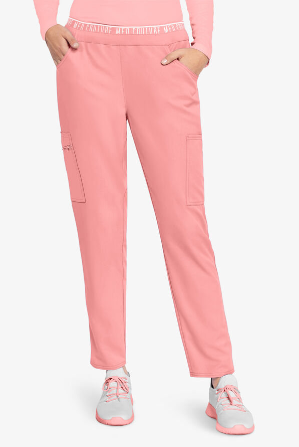 Med Couture Insight Women's 5Pocket Logo Waistband Tapered Leg Cargo