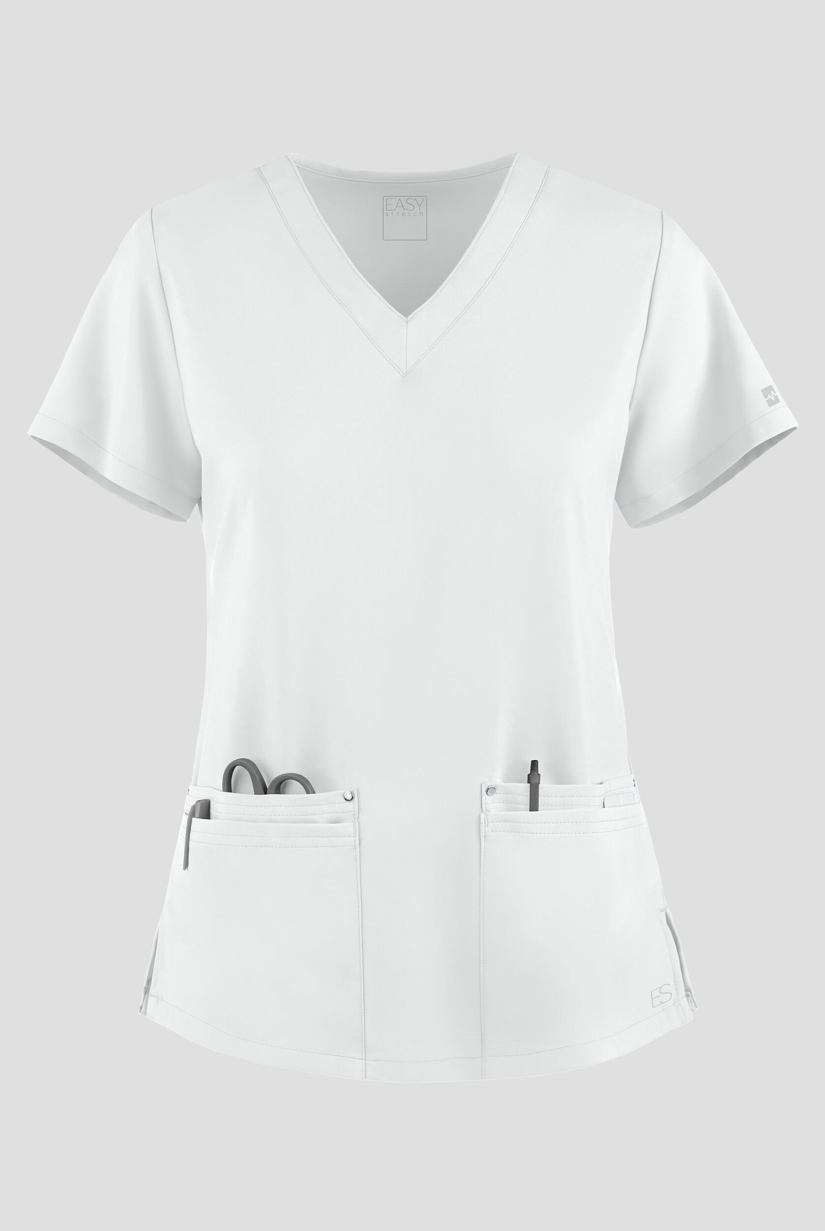 Easy STRETCH Lina Mitered Scrub Top, Stretch Scrubs