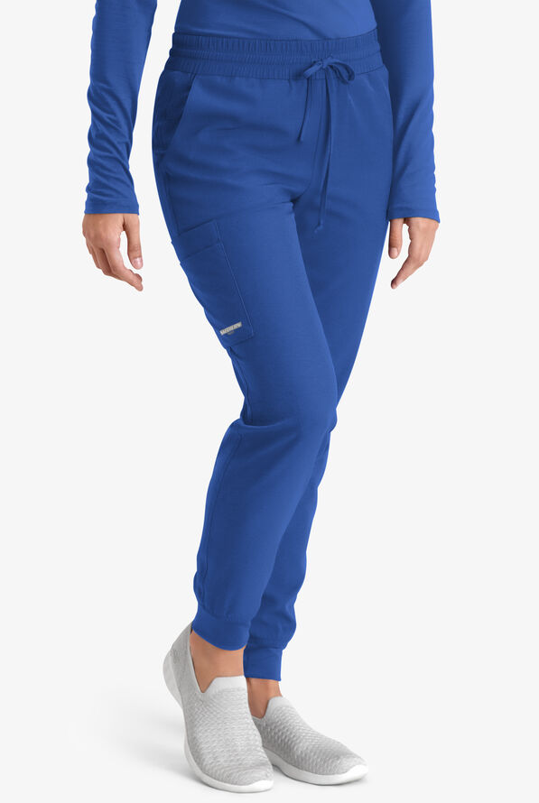 Skechers by Barco Theory Women's 4-Pocket STRETCH Cargo Jogger Scrub Pants - Galaxy - 1