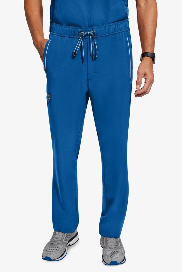 Healing Hands 360 Noah Men's 7-Pocket STRETCH Elastic Waistband Drawstring Pants - Royal - 1