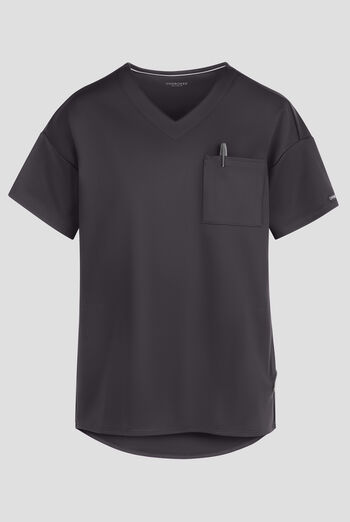 Cherokee Achieve Women's 3-Pocket  STRETCH Tunic V-Neck Knit Scrub Top