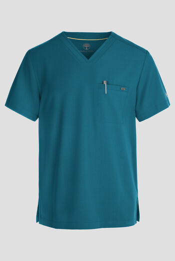 Camisa m&eacute;dica Healing Hands Quest STRET CH con cuello en V y 1 bolsillo para hombre