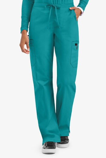 Butter-Soft STRETCH Women's 9-Pocket Drawstring with Back Elastic Scrub Pants