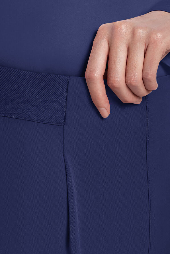 Cherokee Atmos Women's 4-Pocket STRETCH Coolmax Cargo Moderate Flare Scrub Pants - Navy - 3