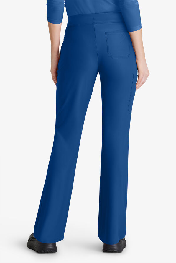 Pantal&oacute;n m&eacute;dico Skechers by Barco Slip-ins Glide STRETCH de corte acampanado con 4 bolsillos para mujer - Royal - 4