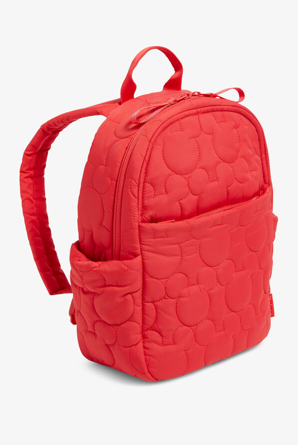Vera Bradley Disney's Mickey Featherweight Unforgettable Red Quilted Small Backpack - Unforgettable Red - 2