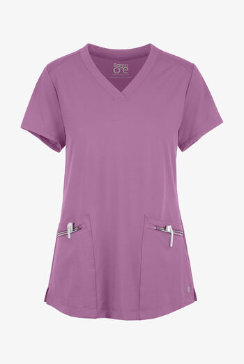 Barco One Performance Knit Victory Women's 2-Pocket STRETCH V-Neck Scrub Top