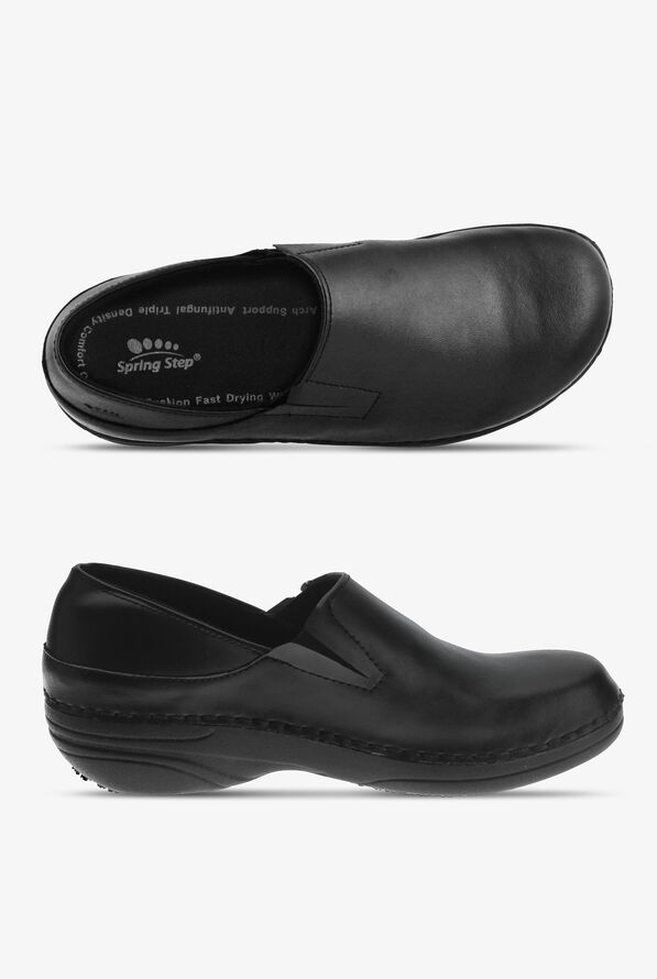Spring Step Women's Professional Manila Nursing Clogs - Black - 1