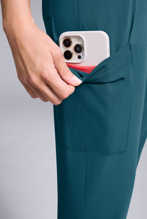 Hypothesis Women's Dolman & Jogger Scrub Set - Caribbean Blue - 4