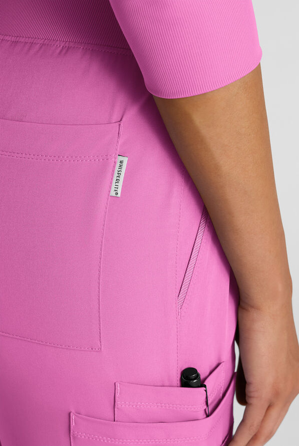 Pantalón médico WhisperLite de estilo moderno con piernas rectas para mujer - Magnesium Pink - 4
