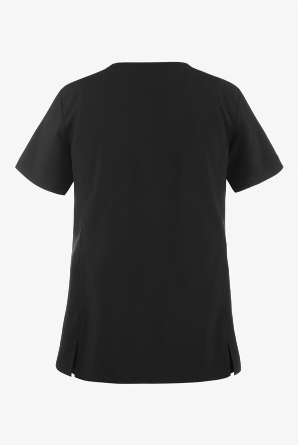 Cherokee Tooniforms Disney Enchanted Women's 1-Pocket V-Neck Print Scrub Top - null - 2