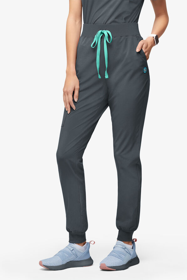 Easy Stretch EcoGrid Adela Women's 6-Pocket Jogger - Pewter - 1