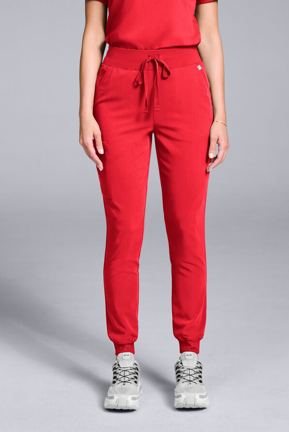 Hypothesis Women's Base 6-Pocket Jogger Scrub Pant - Hemoglobin - 1