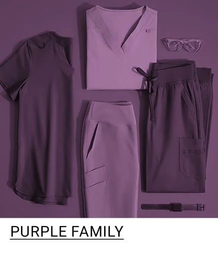 Shop Purple Family Scrubs