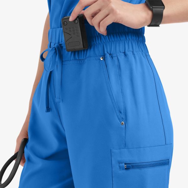 high waisted scrub pants