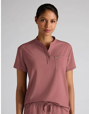 Easy Stretch Bella Henley Scrub Top
