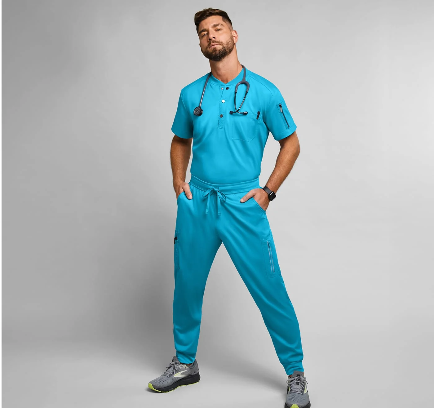 Advantage 9-Pocket Knit Waistband Jogger Scrub Pants