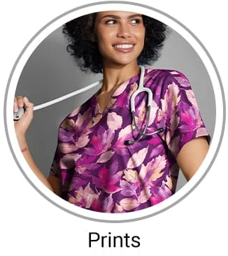 Women’s Print Scrub Tops 