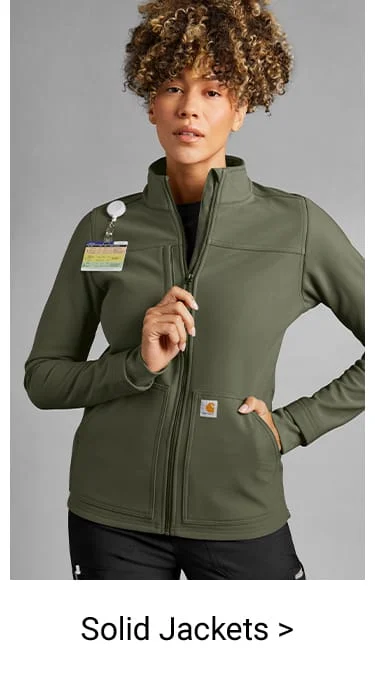 Women’s Solids Scrub Jackets 