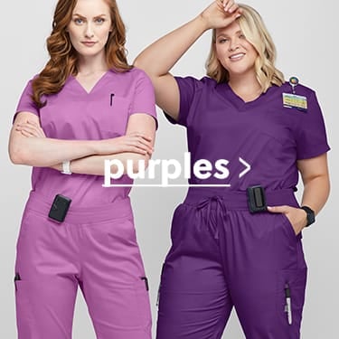 Purple Color Family Scrubs