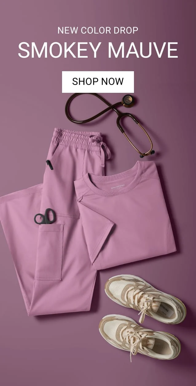 Smokey Mauve Color Scrubs