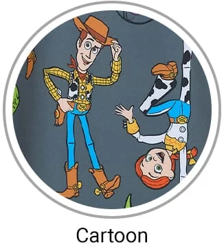 Cartoon Print Scrubs