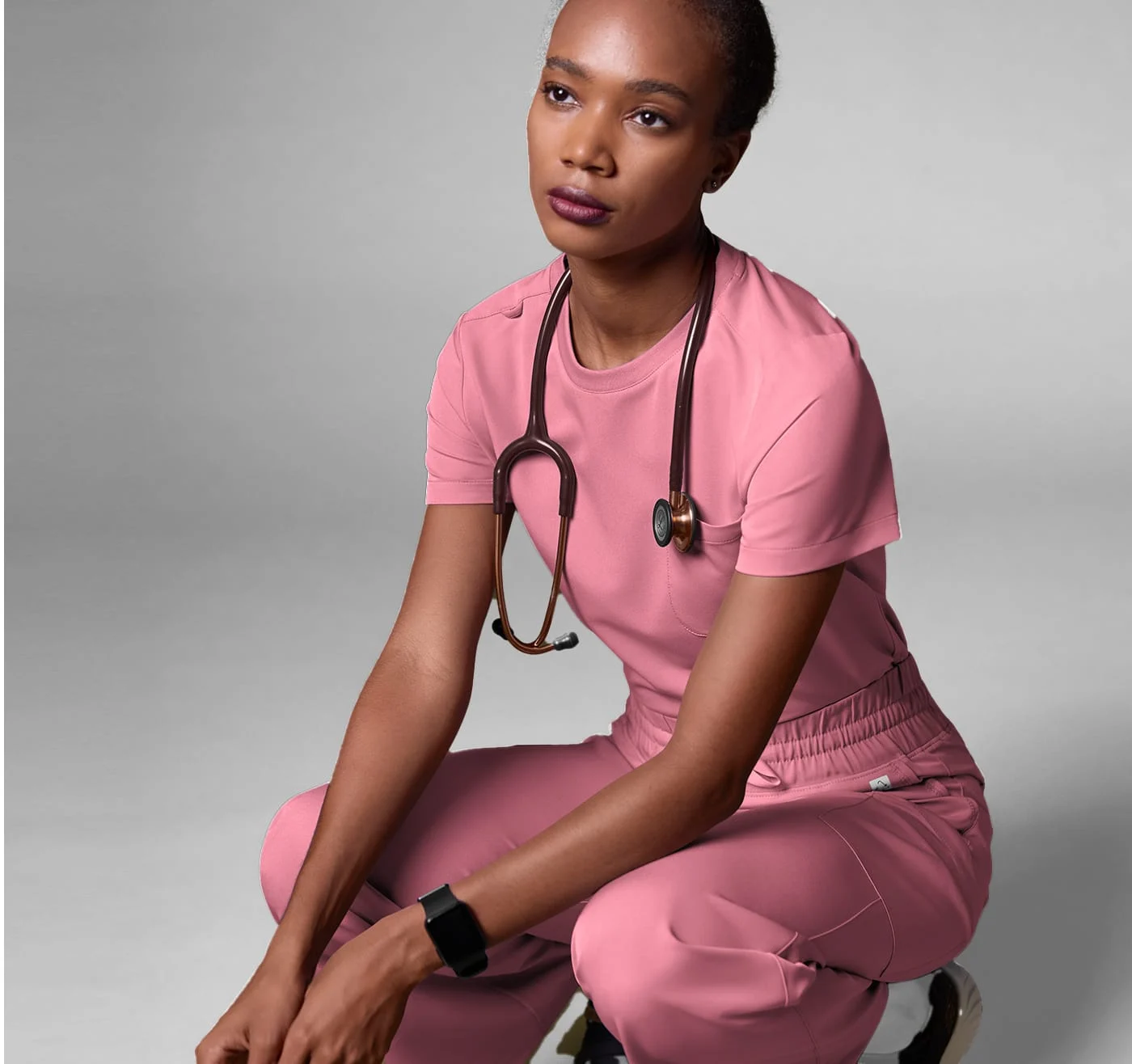 ReSurge Citrine Crew Neck Tuck-In Scrub Tops