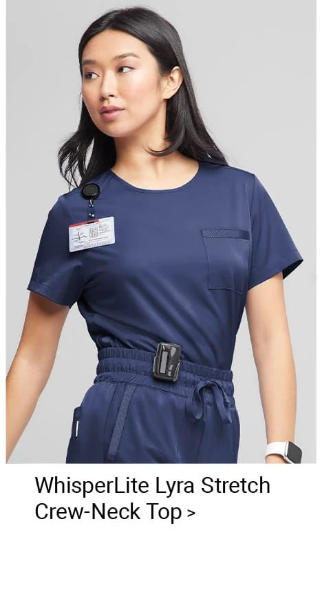 WhisperLite Lyra Scrub Top 