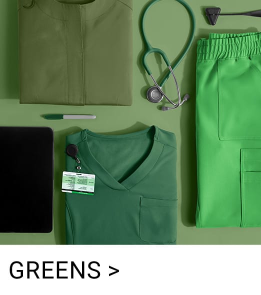 Green Color Scrubs