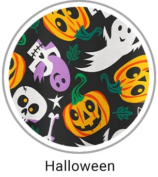 Halloween Print Scrubs 