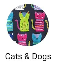 Cats and Dogs Print Scrubs
