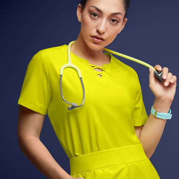 yellow scrubs