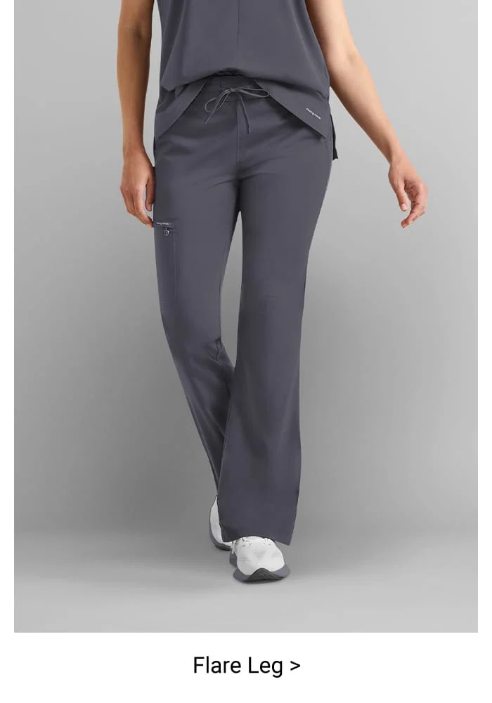 Flare Leg Scrub Pants 