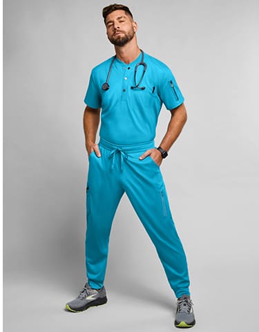 Advantage 9-Pocket Knit Waistband Jogger Scrub Pants