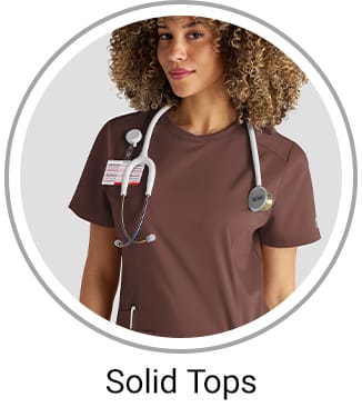 Women’s Solid Scrub Tops 