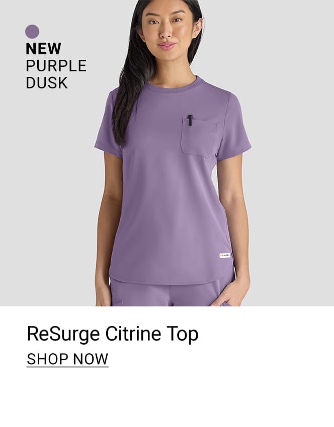 ReSurge Citrine Scrub Top