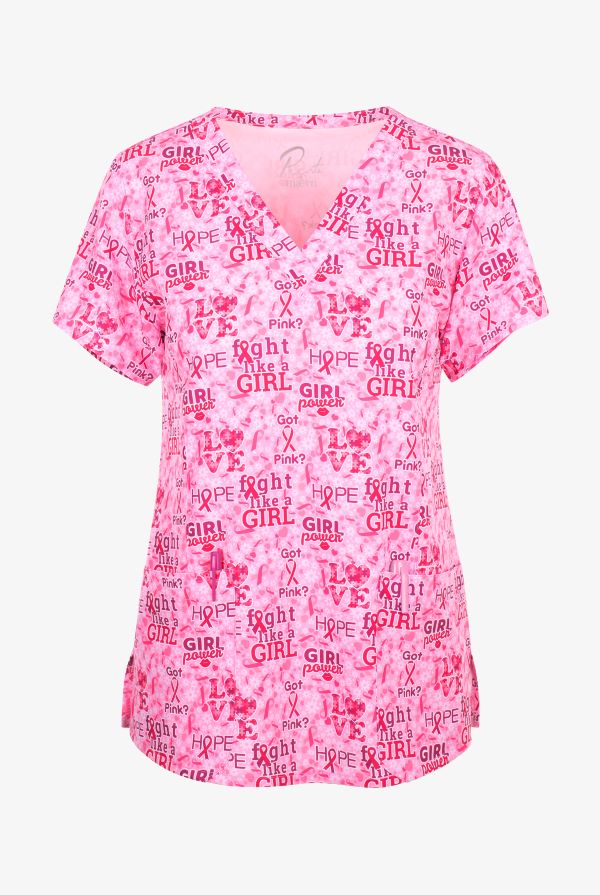 pink ribbon scrubs