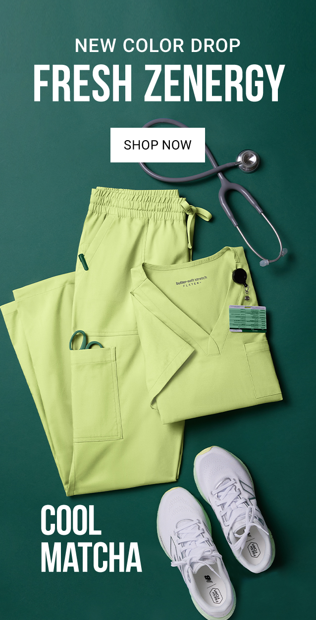 Cool Matcha Color Scrubs