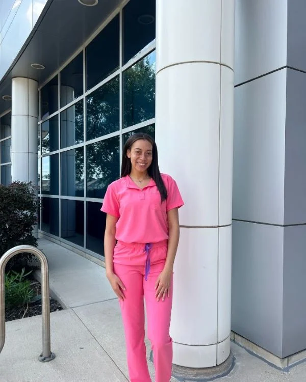 pink scrubs