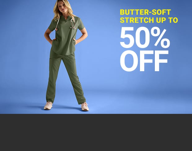 Save on Butter-Soft Stretch Scrubs