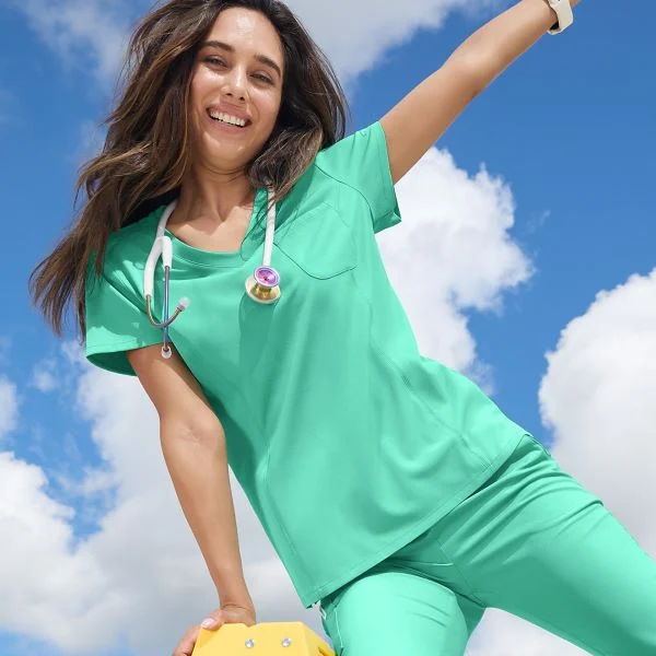 green scrubs