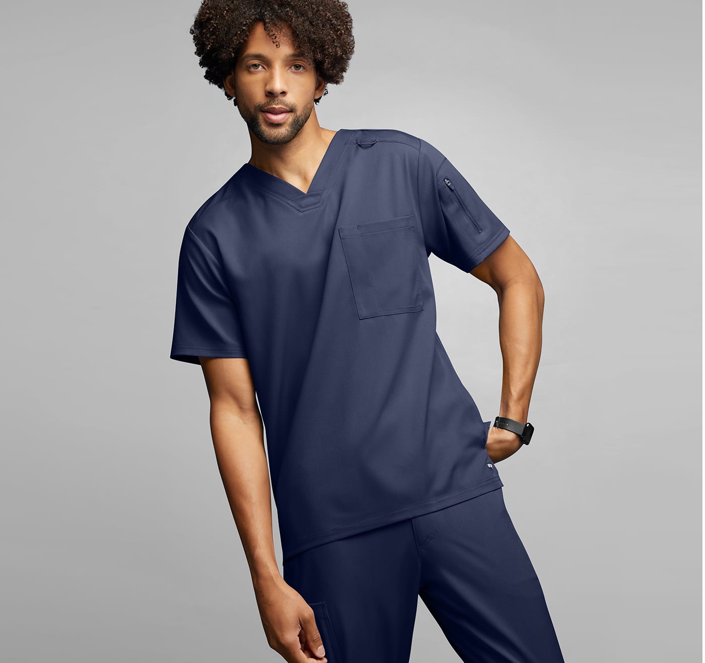 Grey’s Anatomy by Barco Spandex Murphy’s Men’s 2-Pocket V Neck Scrub Tops