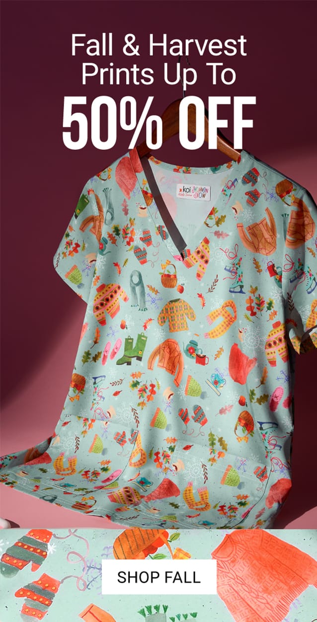 Fall Print Scrubs 