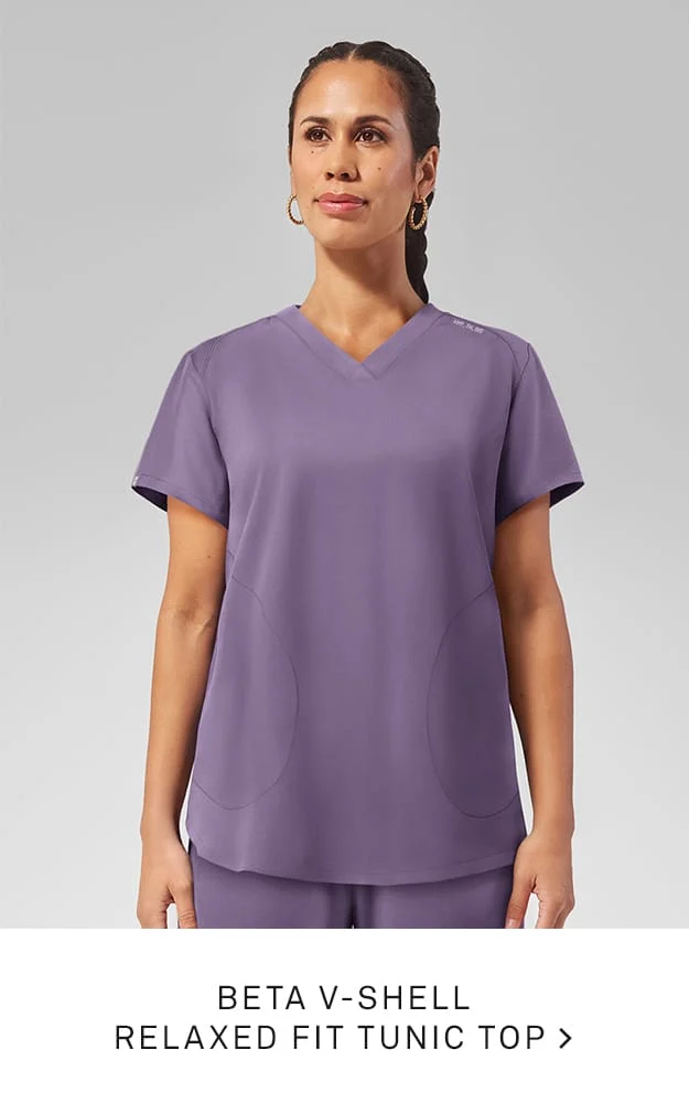 Beta V Shell Tunic Scrub Top 